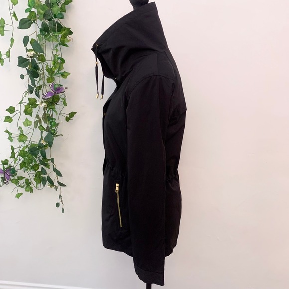 Cole Haan Travel Black Raincoat Coat Size XS - Picture 11 of 14